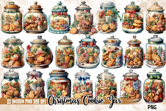 Christmas Cookie Jar Clipart PNG Review for Illustrations