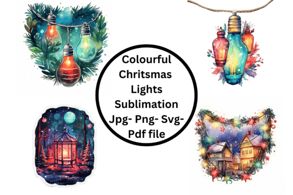 Colorful Christmas Sublimation: A Designer's Review of Seasonal Illustrations