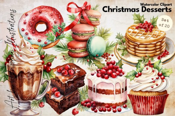 Watercolor Christmas Dessert Delights Embroidery Review